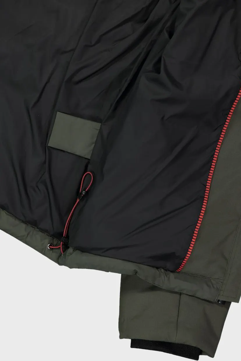 Чоловіча оливкова куртка ZIP HOOD FEEL WARM 6