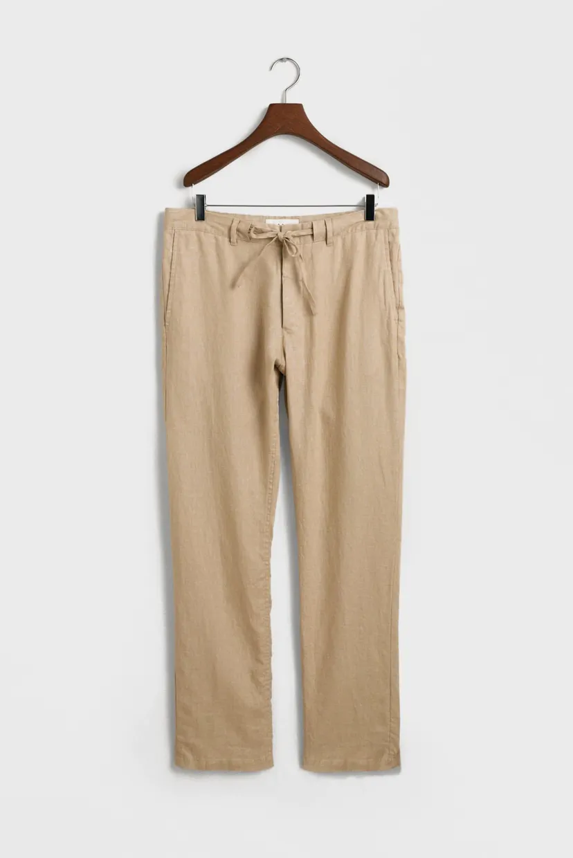 Чоловічі бежеві лляні брюки RELAXED LINEN DS 8
