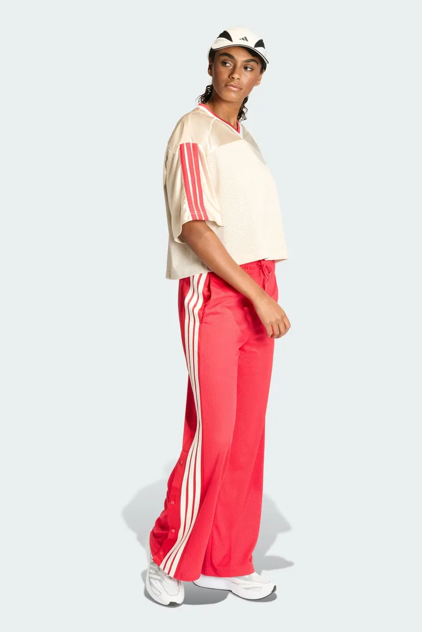 Женские красные спортивные брюки STADIUM MESH adidas KC4992 — MD