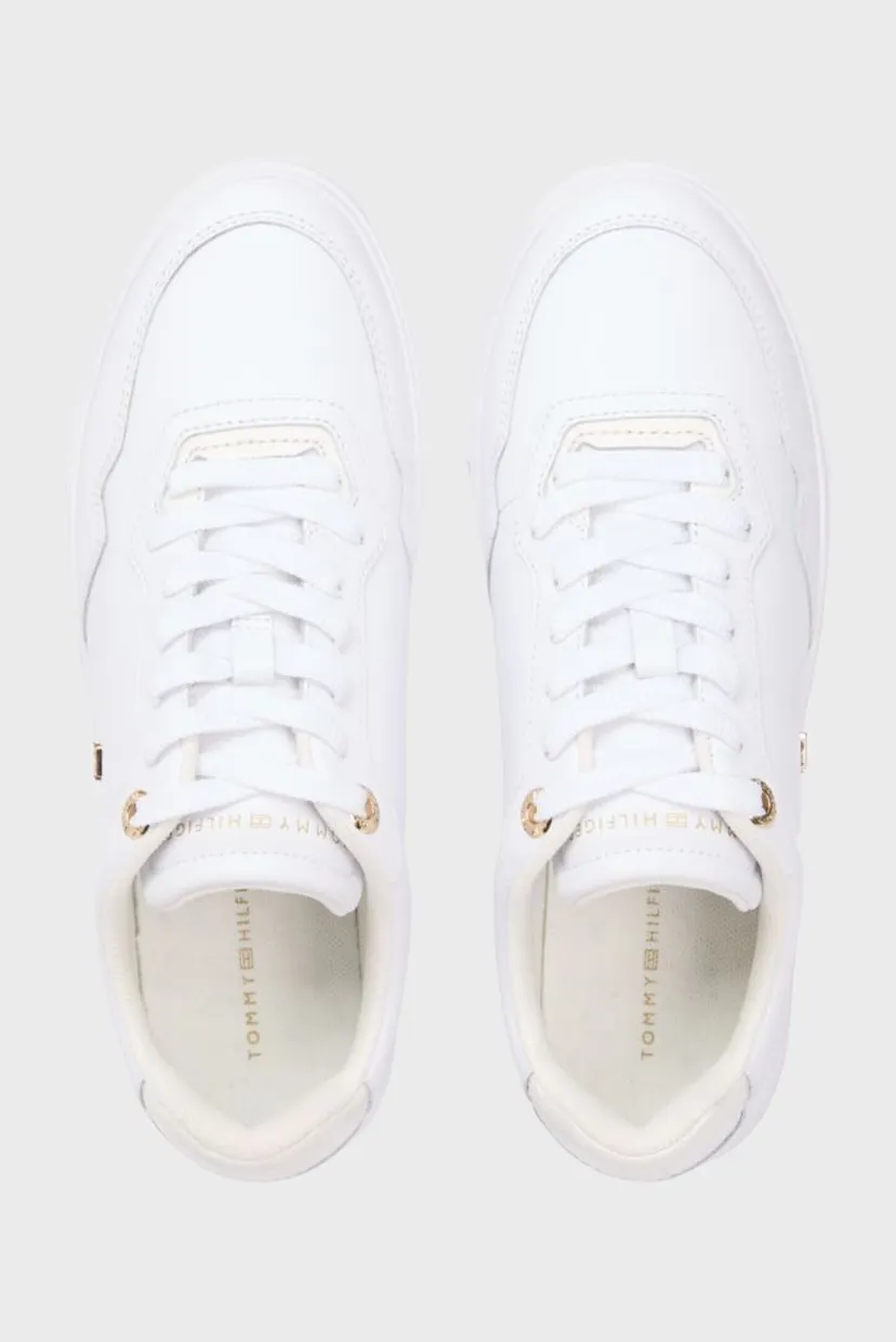 Жіночі білі шкіряні снікерси CASUAL CUPSOLE 4