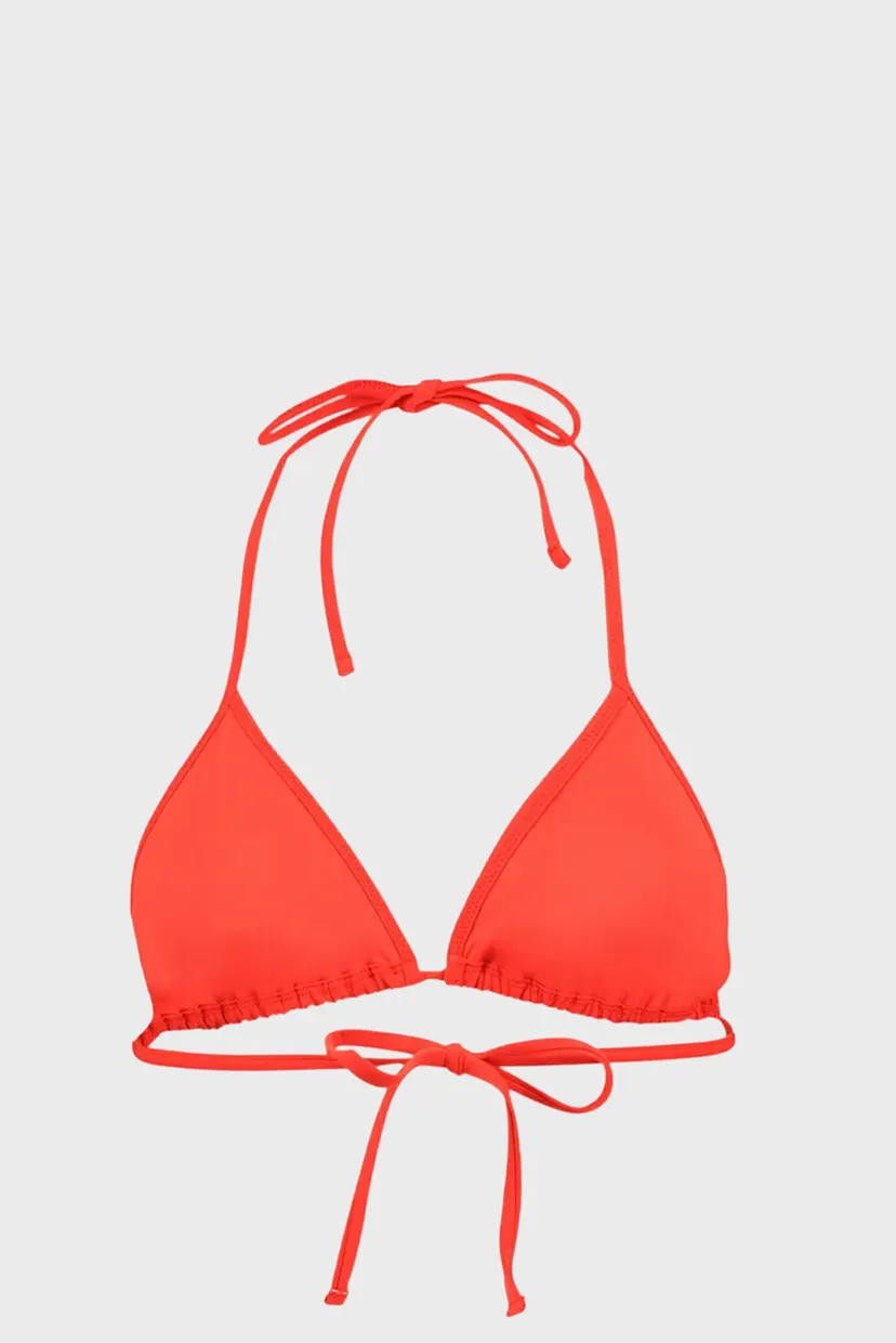 Женский красный лиф от купальника PUMA Swim Women Triangle Bikini Top 8