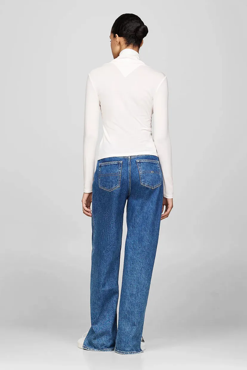 Жіночий білий гольф TJW SLIM BADGE MOCKNECK 3