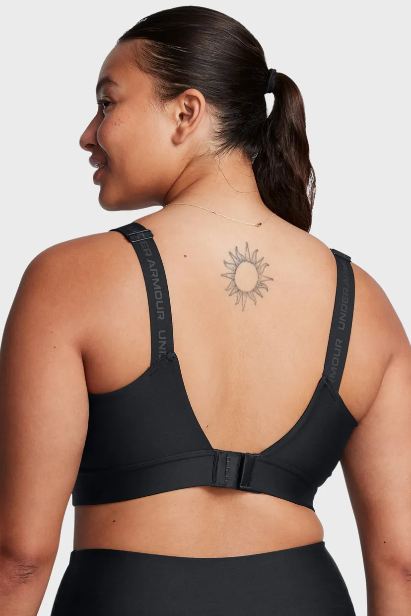 Жіночий чорний топ UA Infinity Mid 2.0 Bra 4