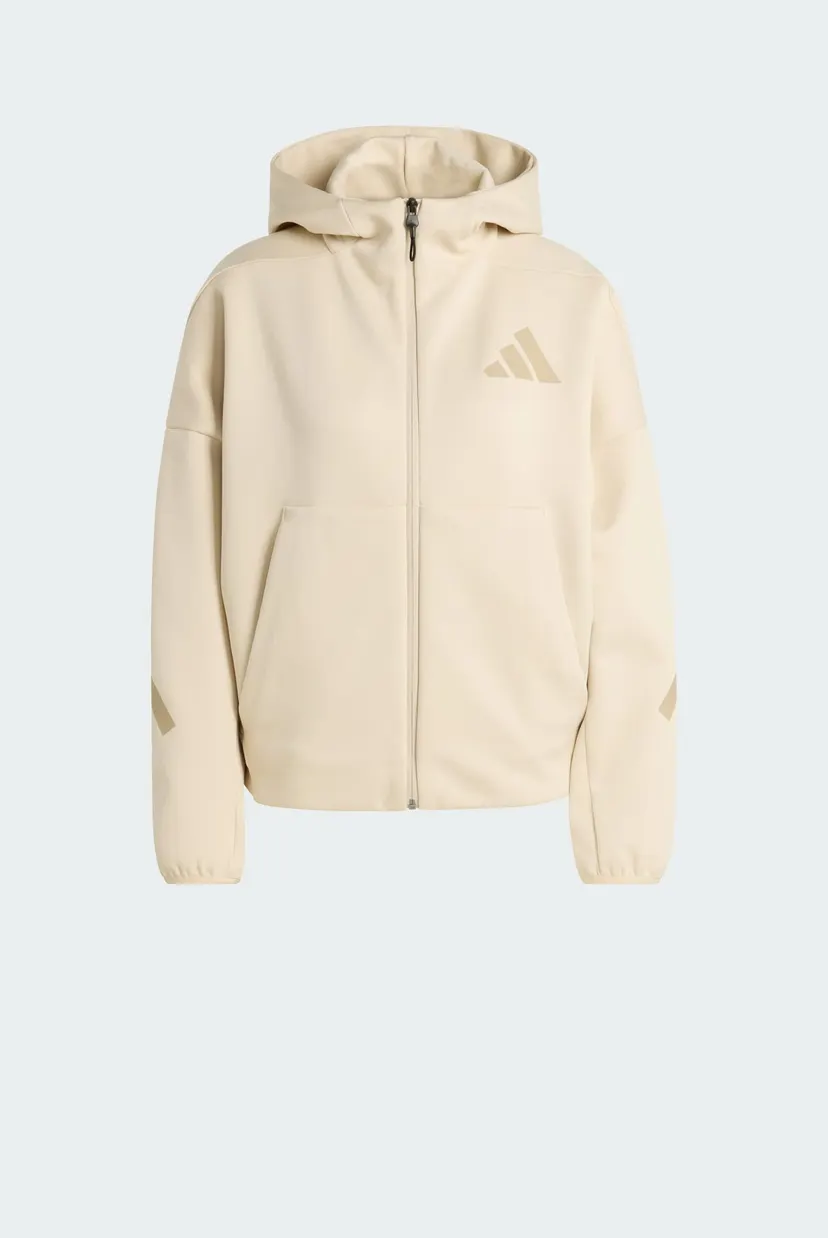 Женское бежевое худи adidas Z.N.E. Full-Zip 6