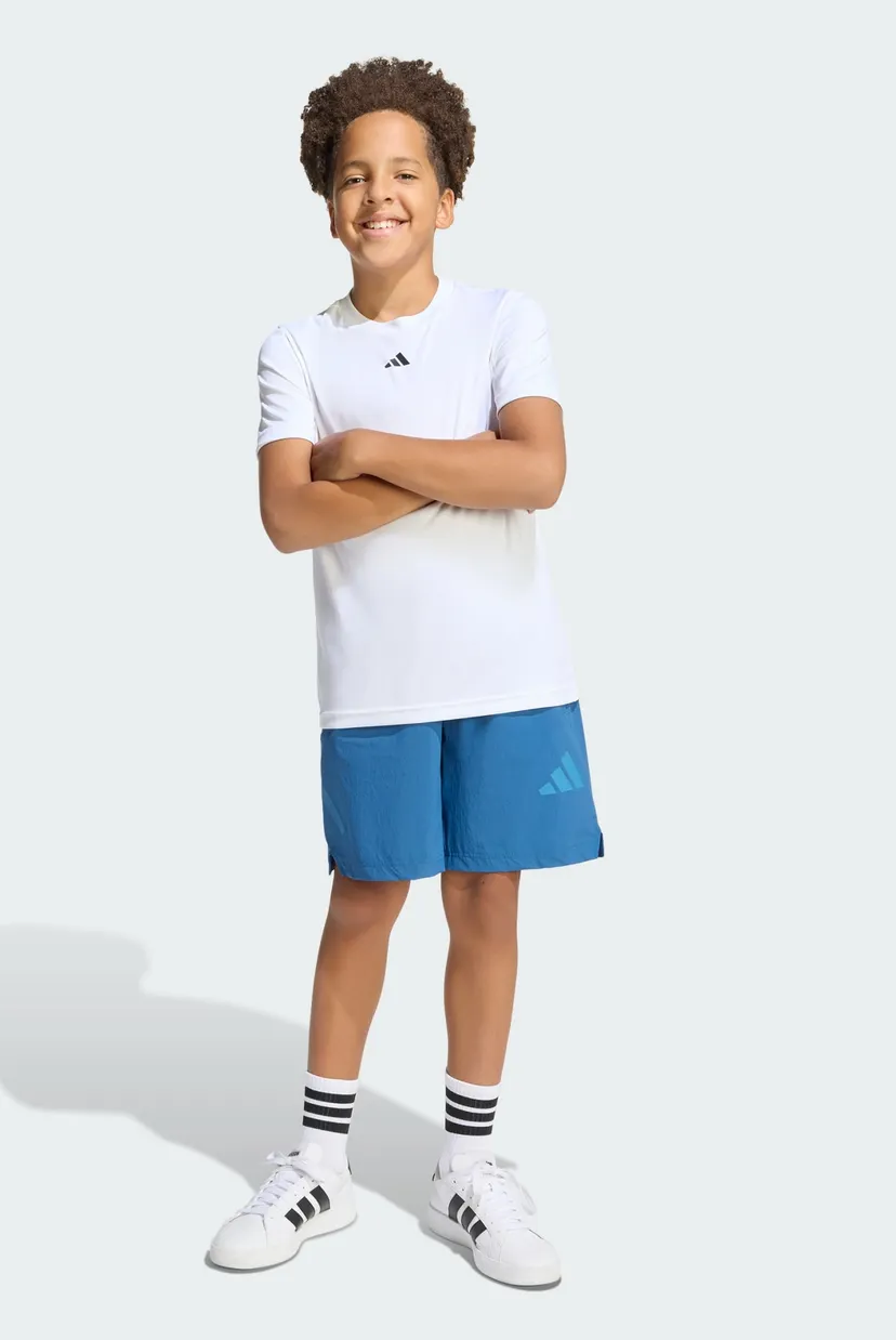 Детские синие шорты Z.N.E. WOVEN TRAVEL adidas KG1002 — MD-Fashion