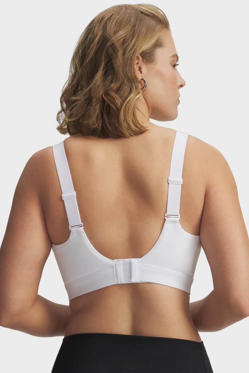 Женский белый топ UA Effortless High Bra 4