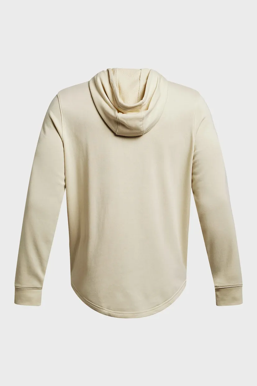 Мужское бежевое худи UA Rival Terry Graphic Hood 4