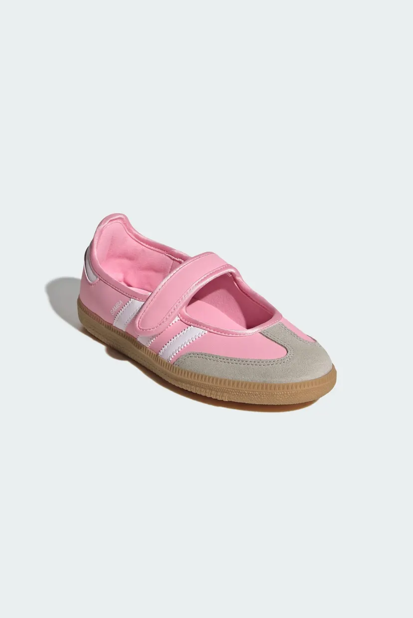 Детские розовые кожаные балетки Samba Jane Kids 4