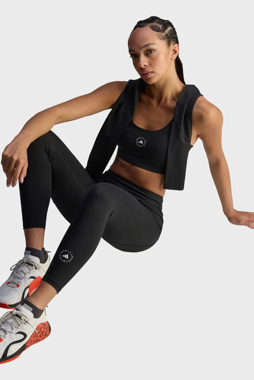 Жіночі чорні тайтси adidas By Stella McCartney Training 7/8 5