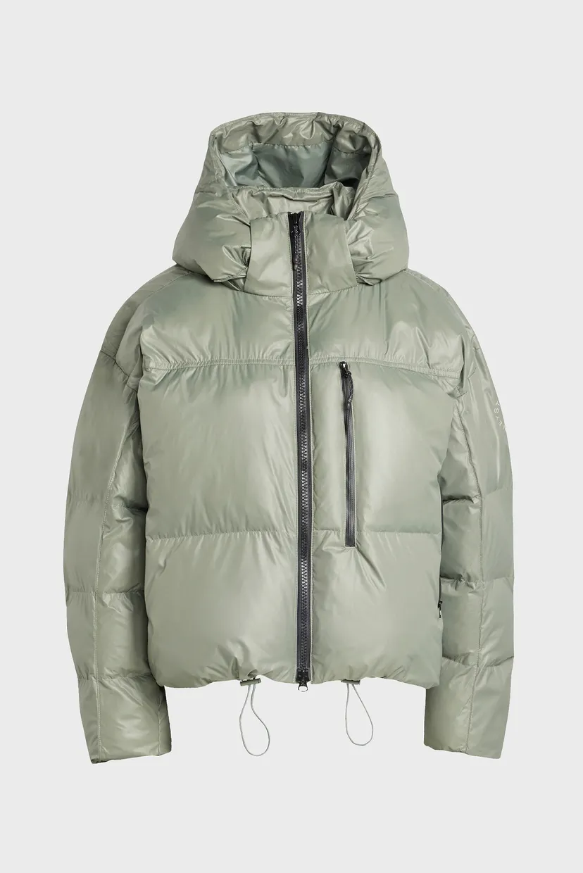 Жіноча оливкова куртка adidas by Stella McCartney TrueNature Short Padded 7