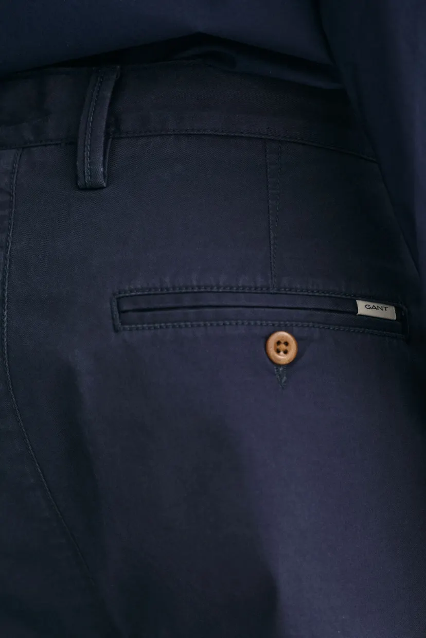 Мужские темно-синие чиносы REGULAR TWILL CHINOS 6