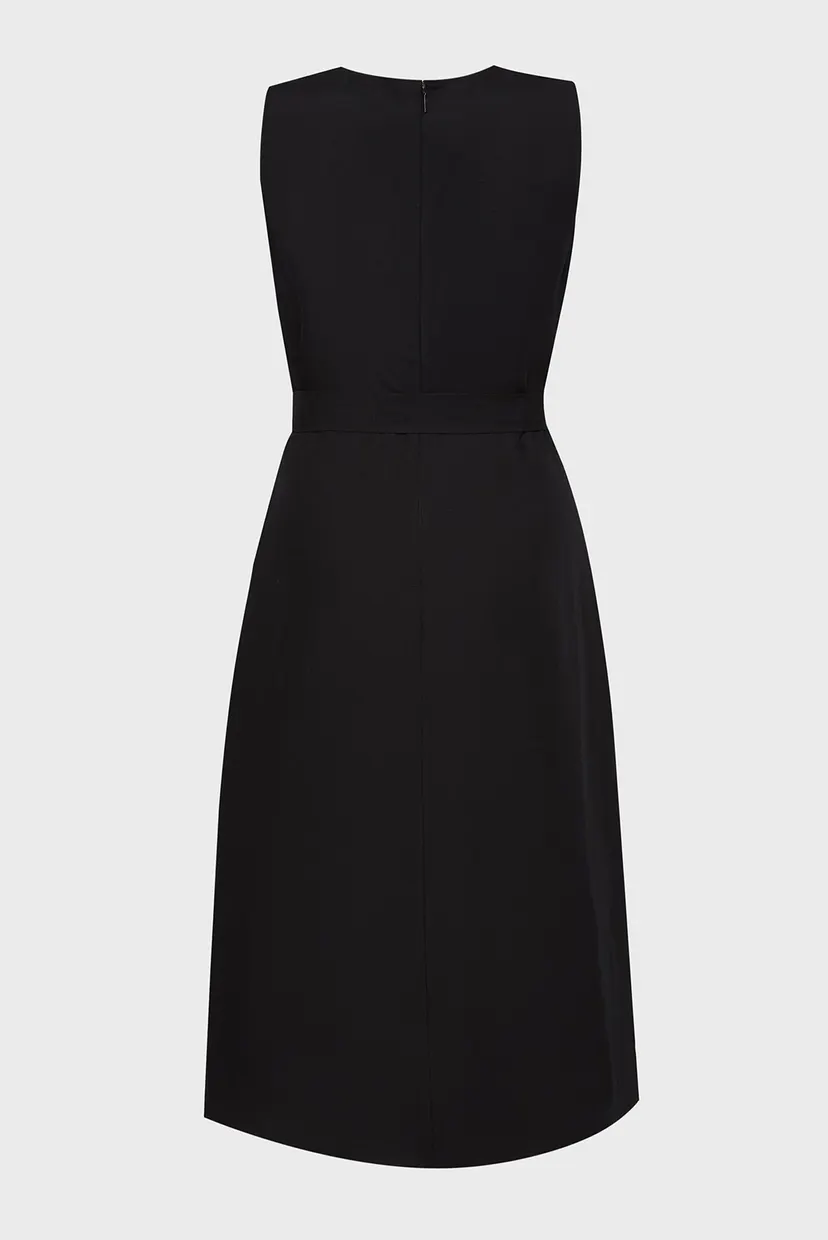 Женское черное платье NS V NECK 7