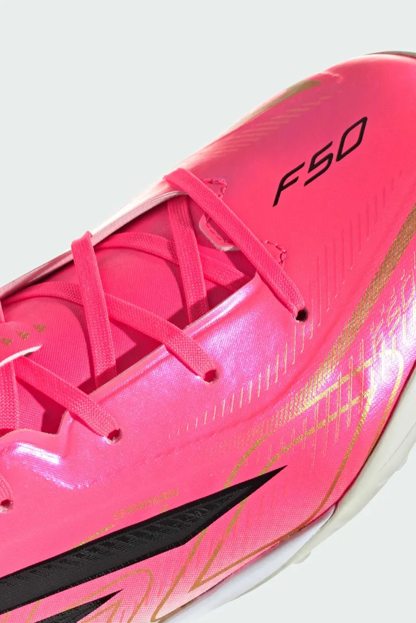 Дитячі рожеві сороконіжки F50 Hyperfast League Turf Football Kids 7