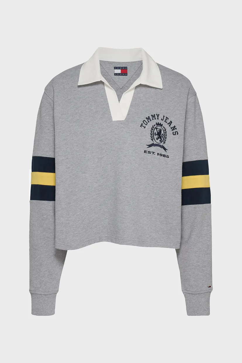Женское серое поло RLX VARSITY CREST RUGBY 6