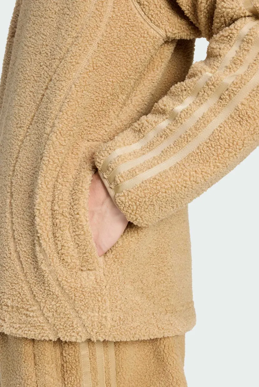 Мужское коричневое худи BORG FLEECE TEAMGEIST 1/4 ZIP 5