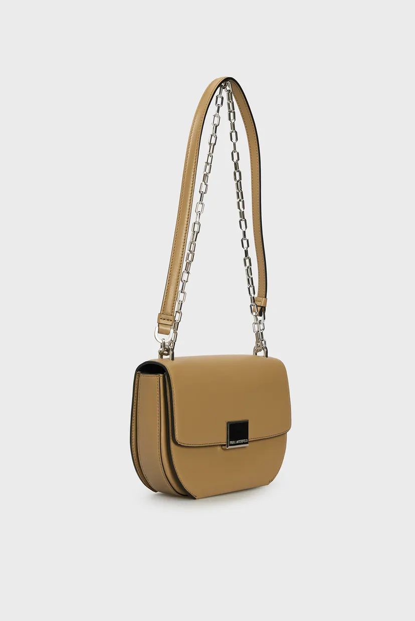 Жіноча бежева шкіряна сумка k forever sm crossbody 3