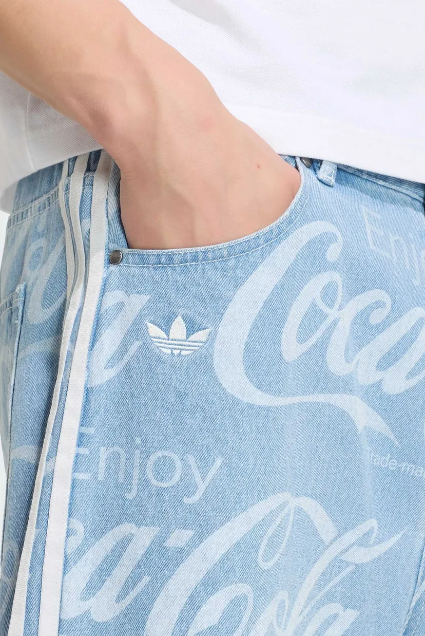 Чоловічі блакитні джинсові шорти з візерунком COCA COLA CLASSIC SPORT DENIM SHORT 4