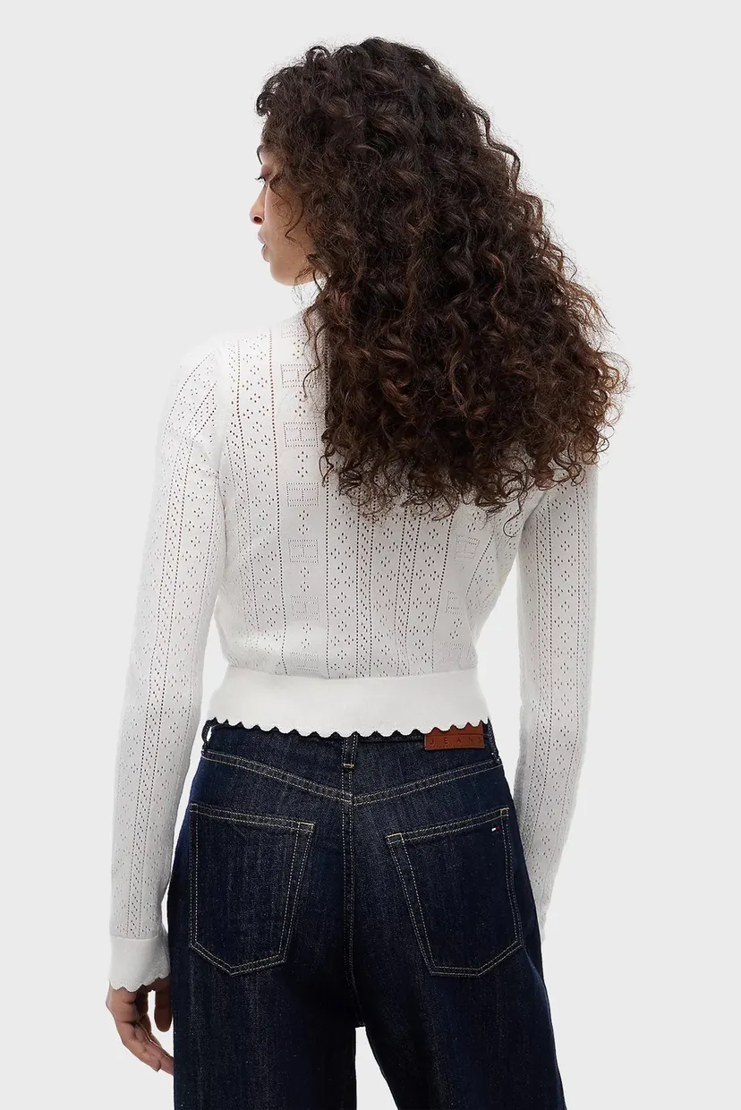 Жіночий білий кардиган POINTELLE CARDIGAN 3