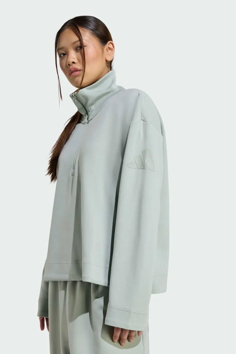 Жіноча м'ятна спортивна кофта ALL SZN Soft Lux Quarter-Zip 4