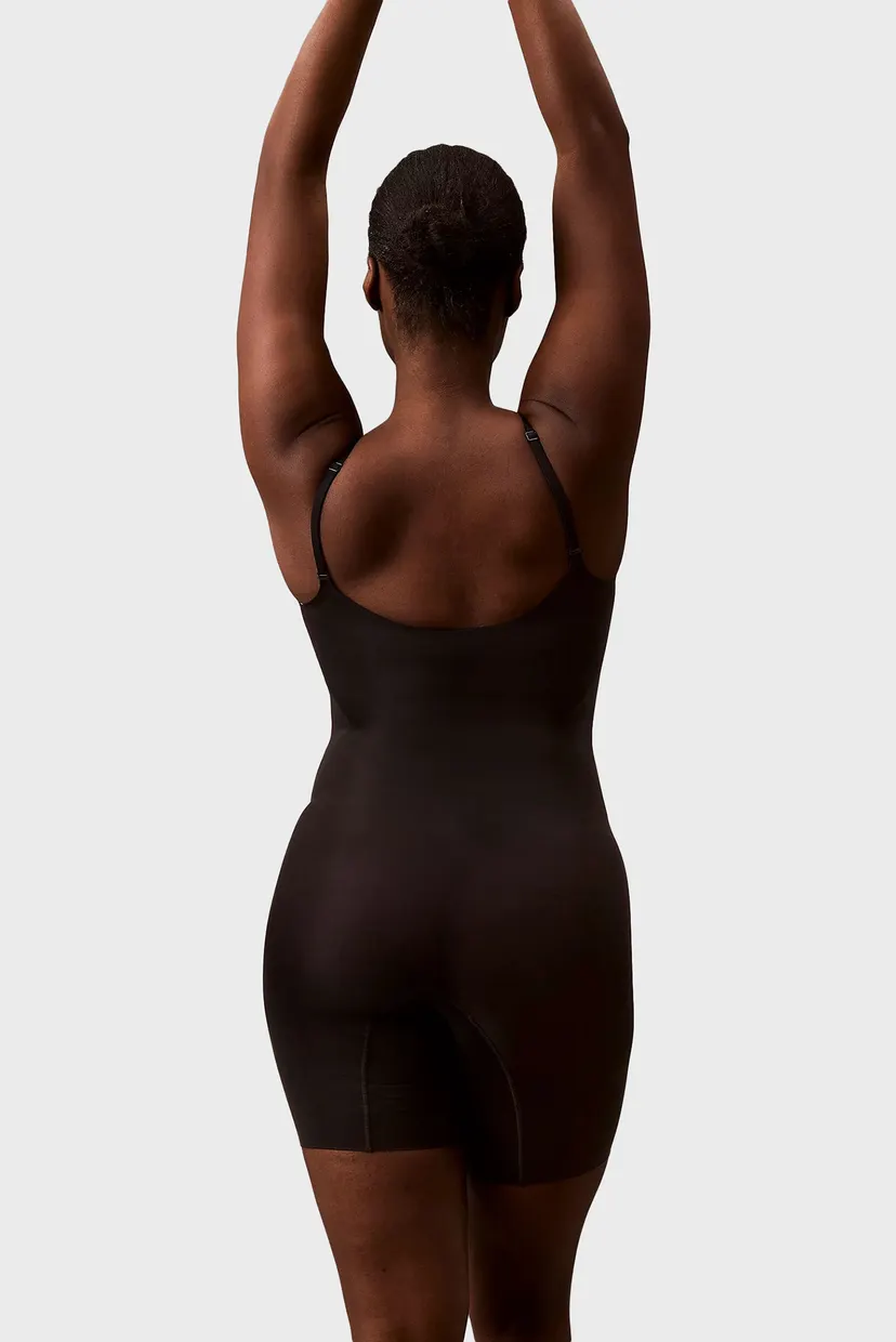 Жіночий чорний моделюючий комбінезон MID THIGH BODYSUIT 4