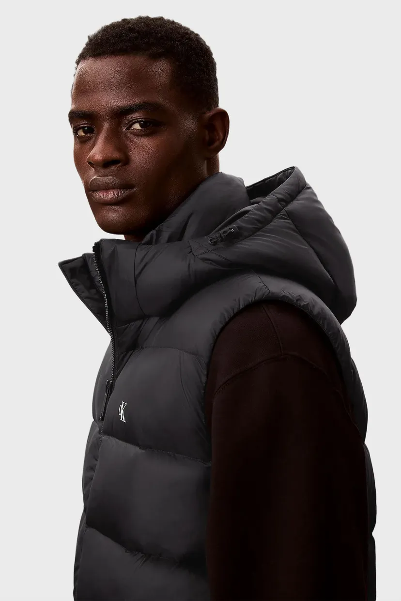 Чоловічий чорний пуховий жилет SVLS NYLON ZIP OFF 5