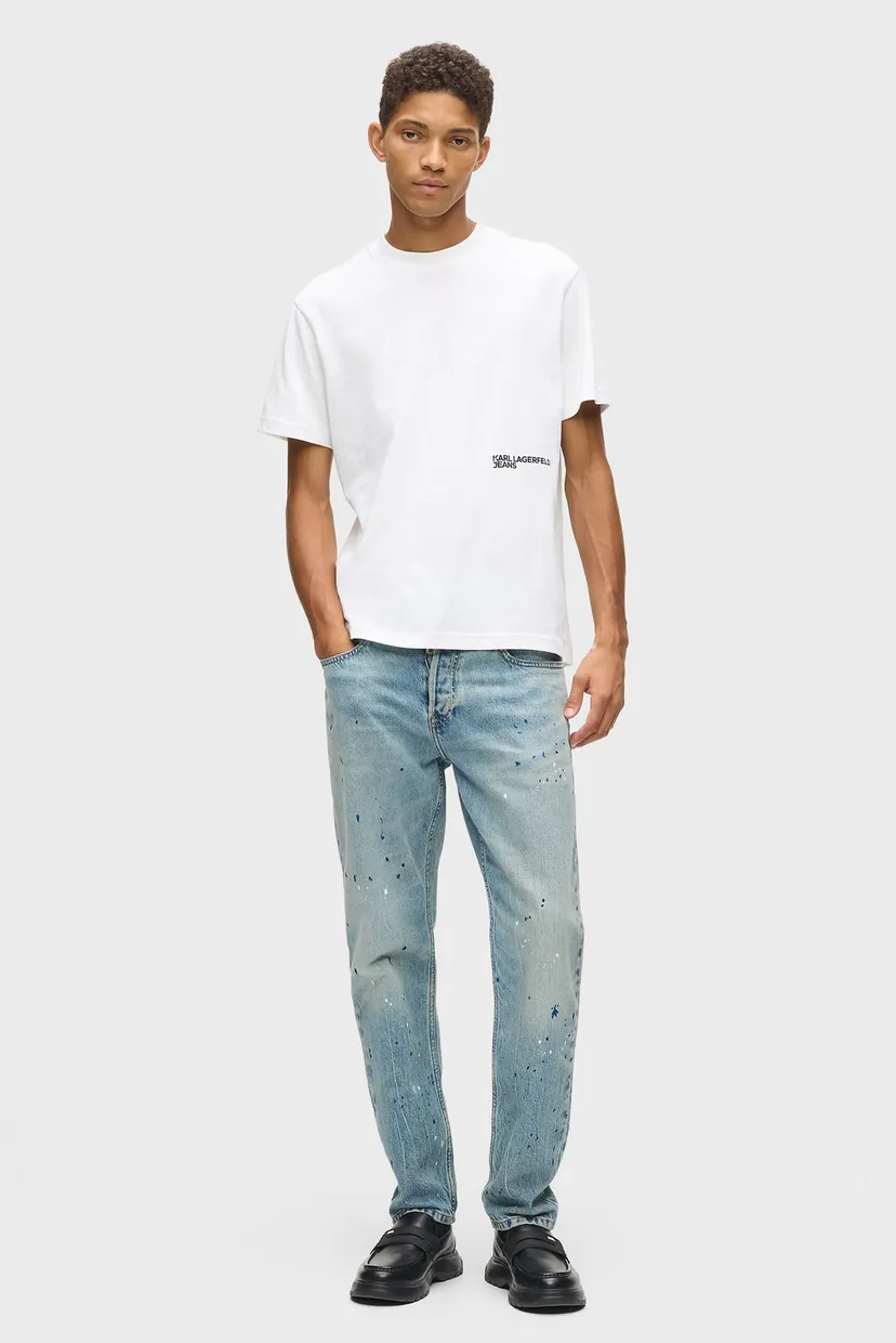 Мужские голубые джинсы TAPERED 4