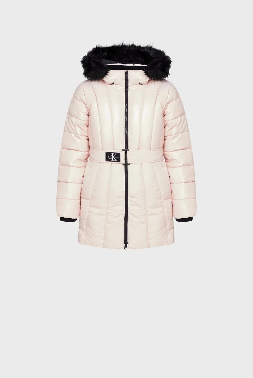 Дитяча пудрова куртка LONG BELTED PUFFER COAT 5
