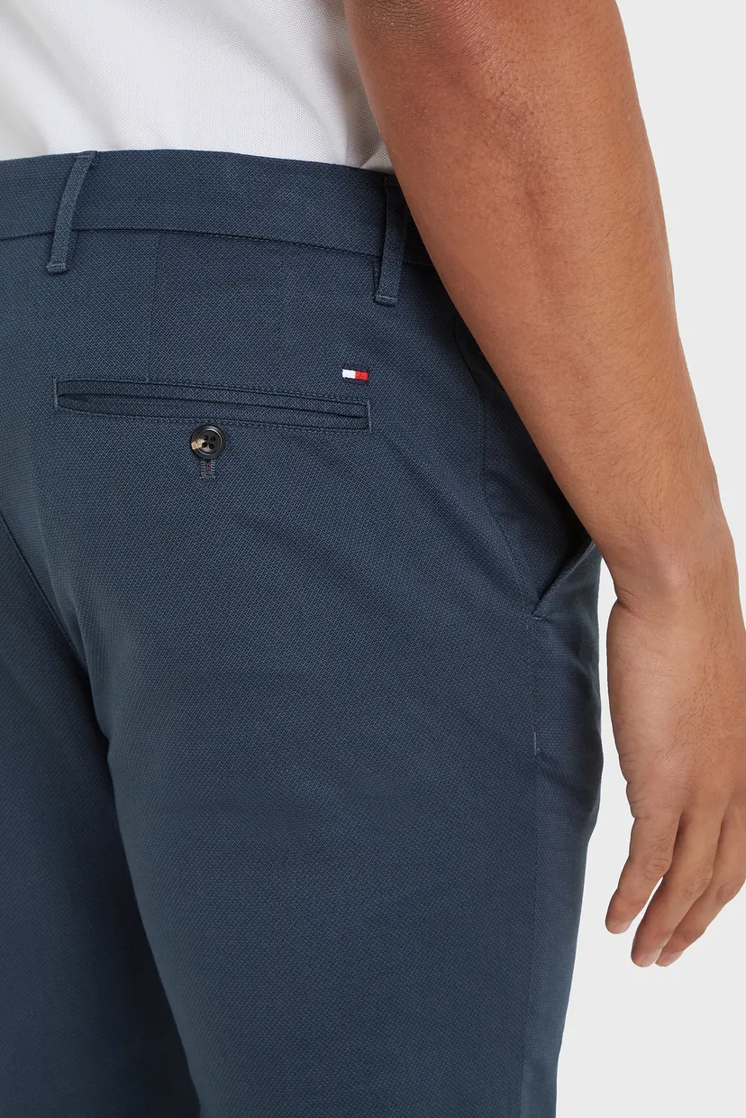 Мужские синие чиносы с узором CHINO DENTON PRINTED STRUCTURE 3