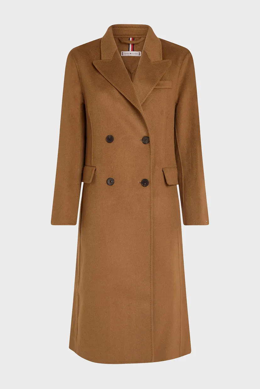 Женское бежевое шерстяное пальто MD DF WOOL BLEND DB 6