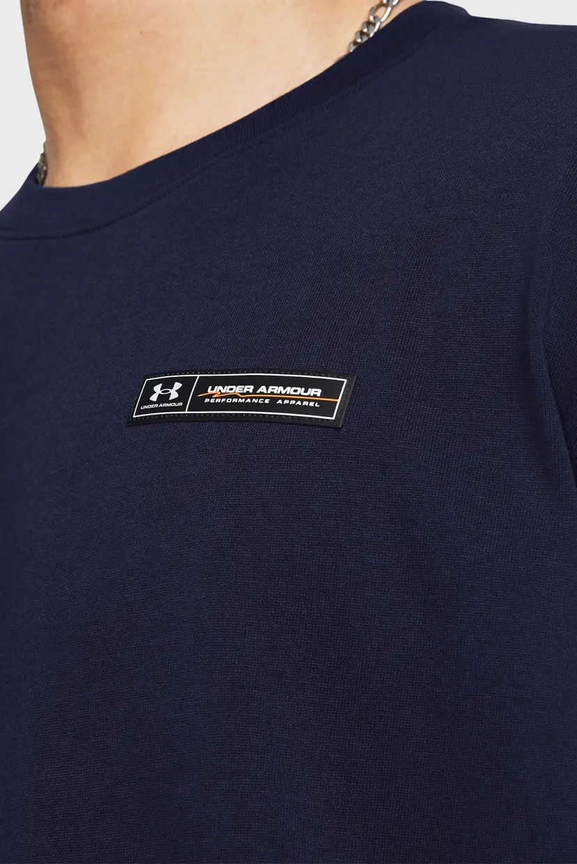 Чоловіча темно-синя футболка UA HW ARMOUR LABEL SS 3