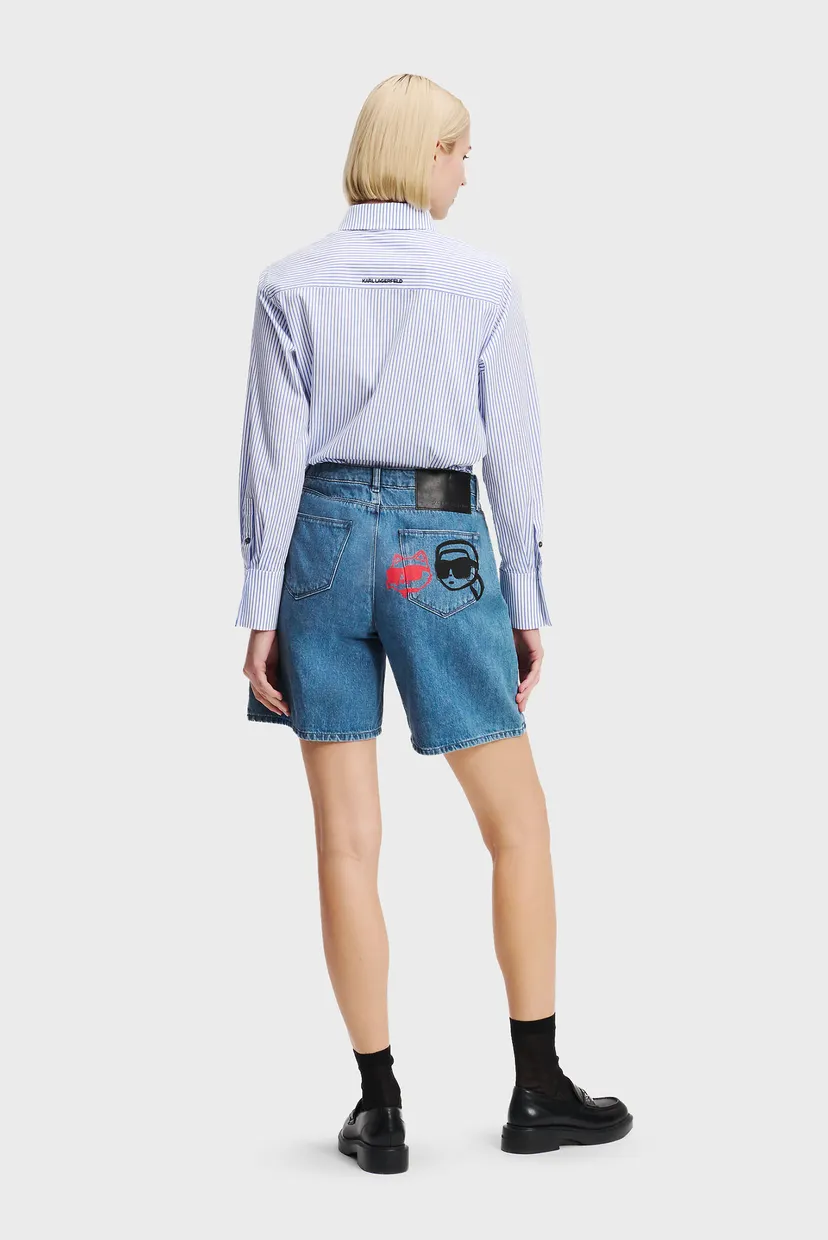 Жіночі сині джинсові шорти IKON DUO DENIM SHORTS 4