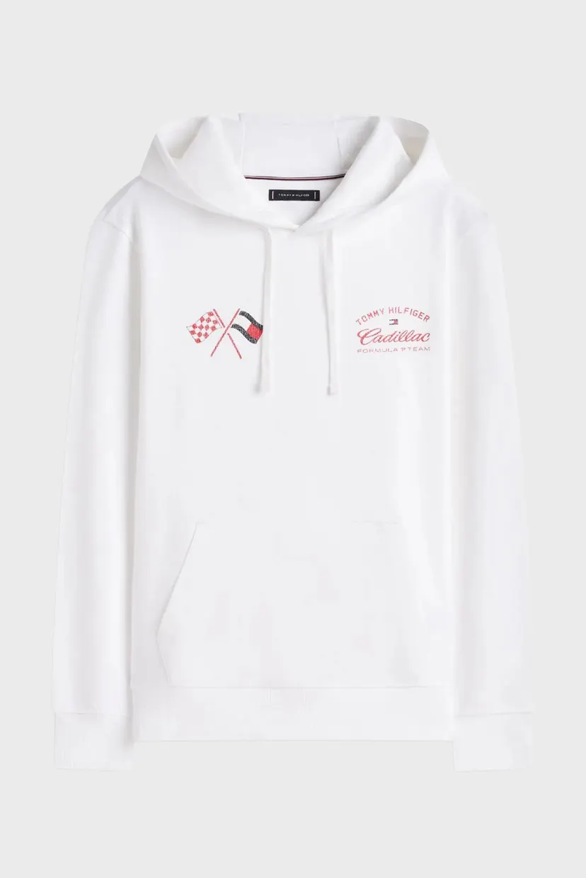 Чоловіче біле худі TH x Cadillac Formula 1® Team 6