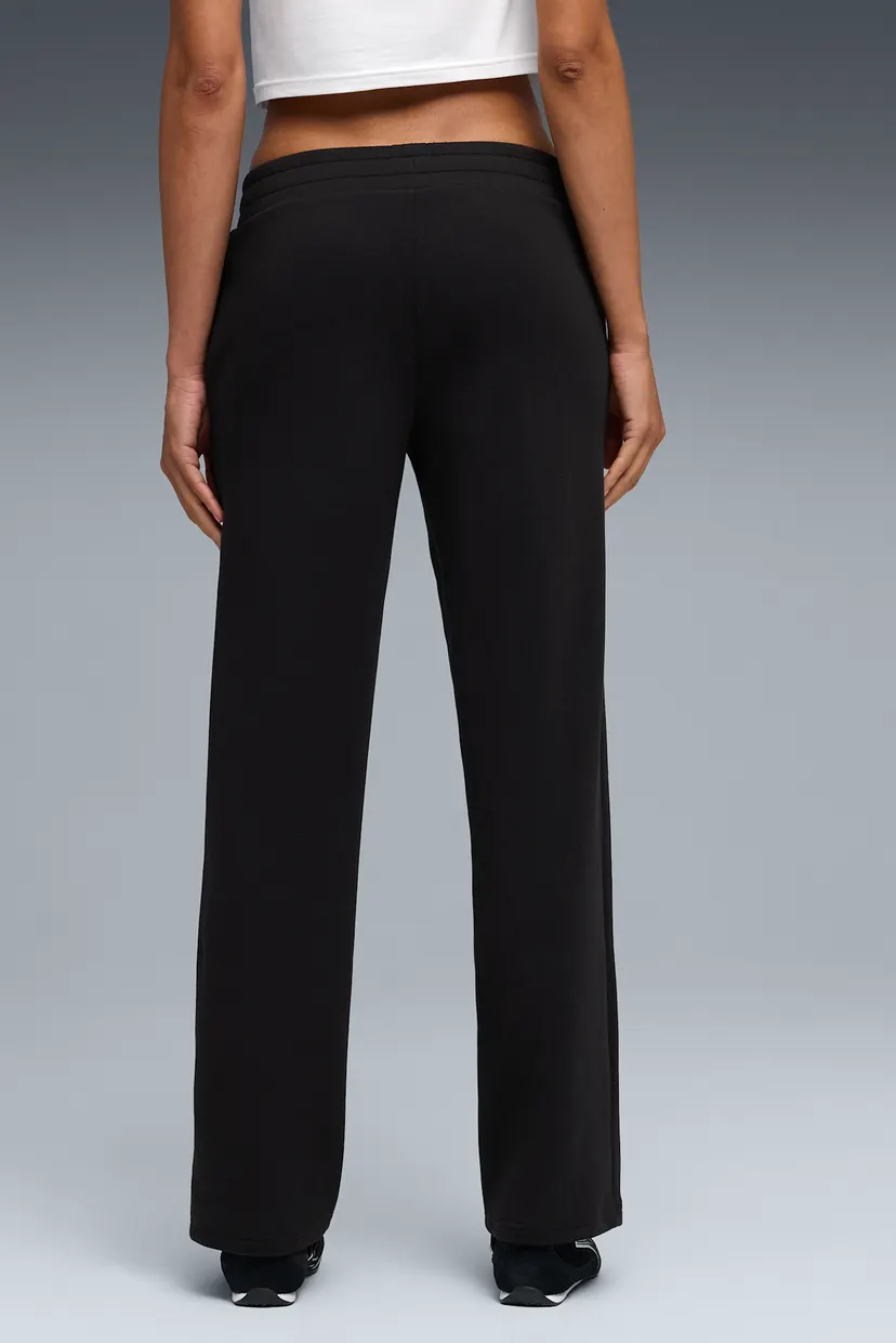 Женские черные спортивные брюки Essentials Elevated Straight-Leg Pants Women 3