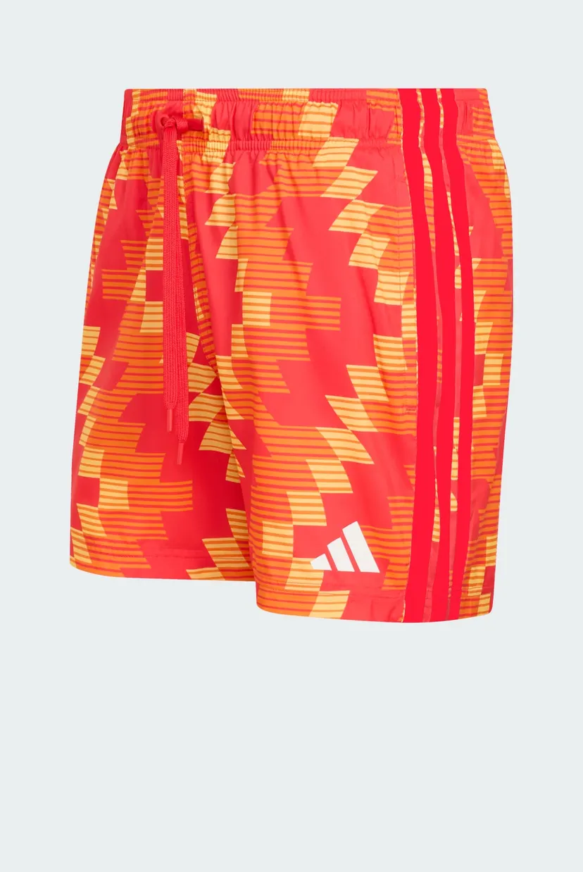 Чоловічі червоні плавальні шорти з візерунком FOOTBALL-INSPIRED GRAPHIC SWIM SHORTS 5 INCH 6
