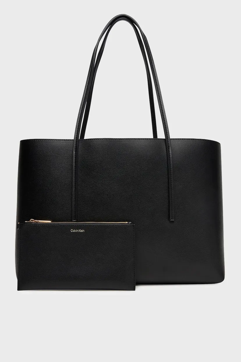 Женская черная сумка FOIL LOGO TOTE 4