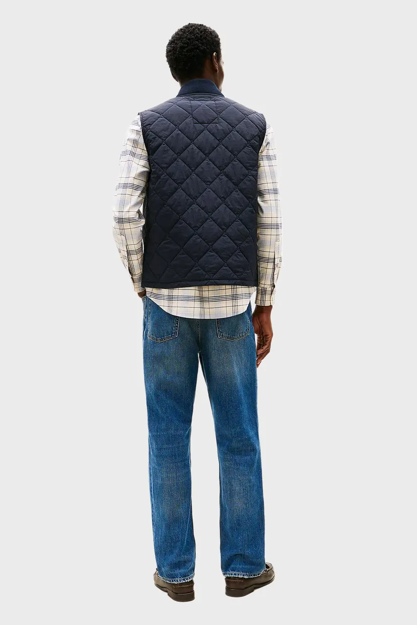 Мужской темно-синий жилет DIAMOND QUILTED VEST 3