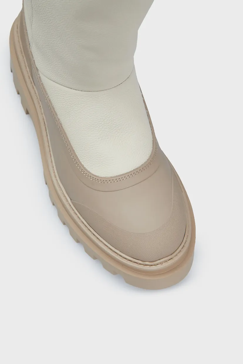Жіночі білі чоботи FLATFORM CHELSEA BOOT PADDED 4