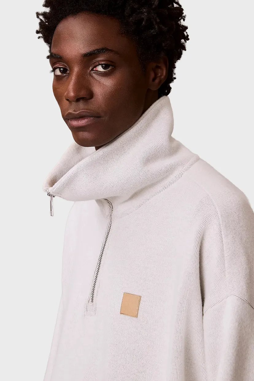Чоловіча біла кофта BRUSHED ZIP 4