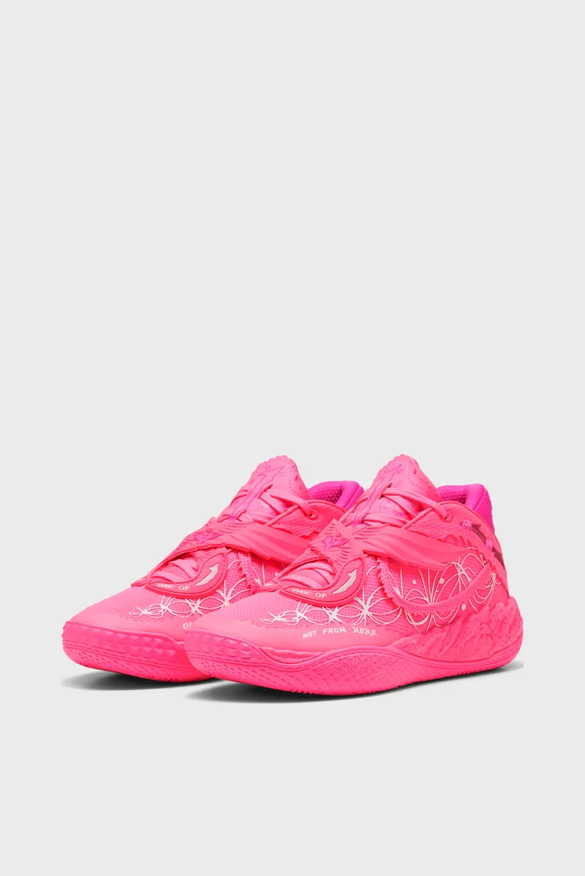Рожеві кросівки PUMA x FAST & FURIOUS MB.05 Miami Basketball Shoes Unisex 3