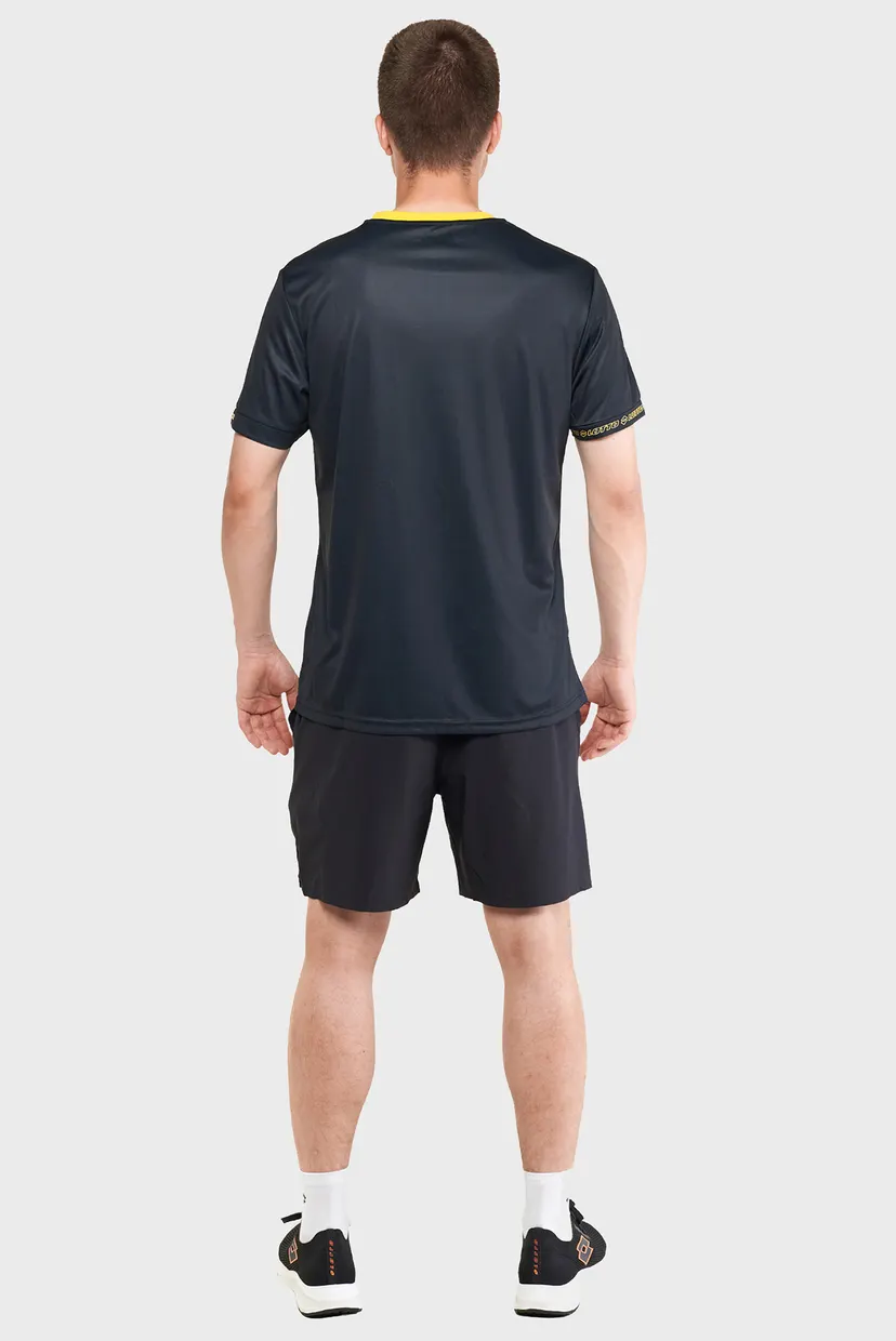 Чоловіча чорна футболка LOGO DUE TEE PRT 3
