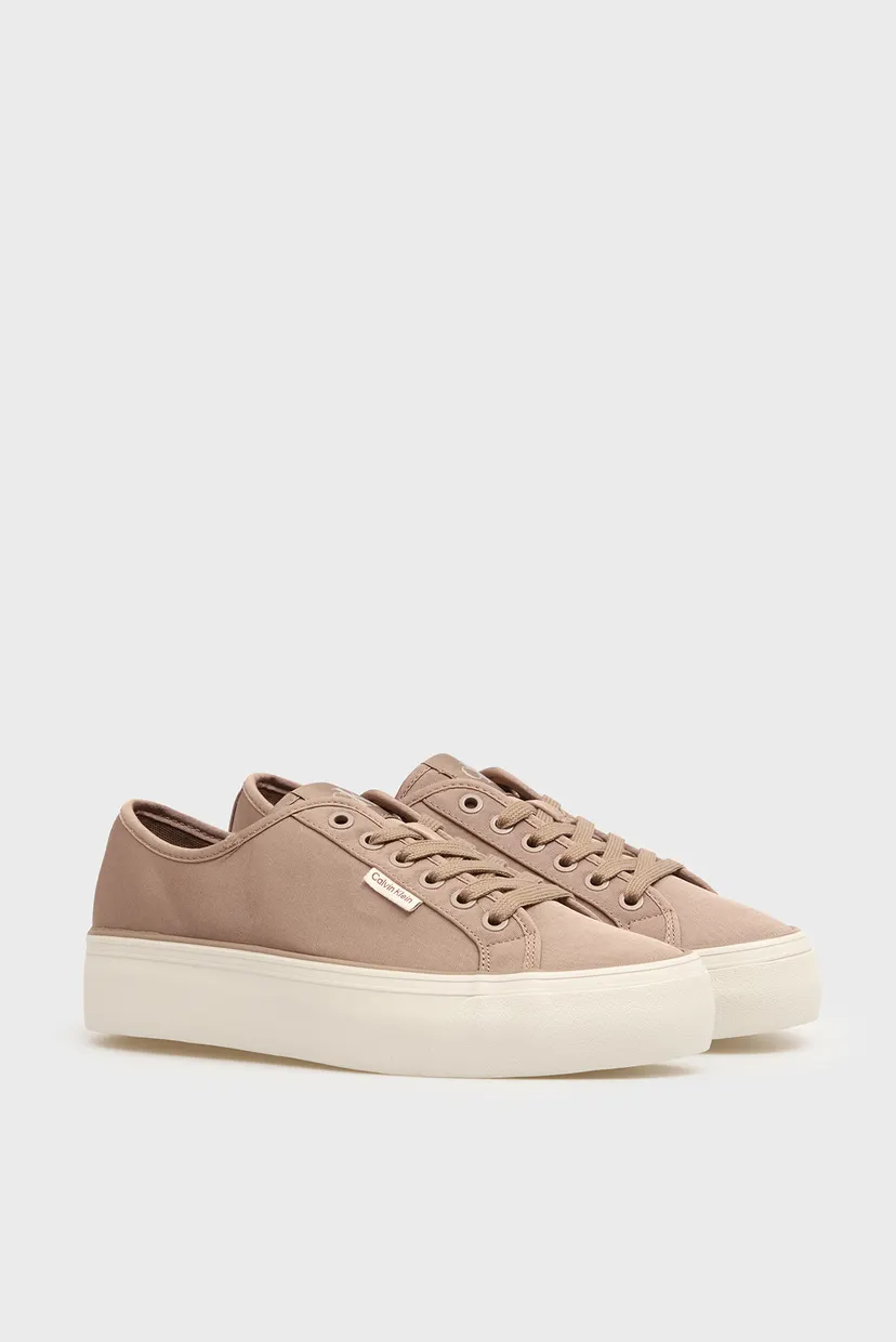 Женские коричневые сникерсы FLATFORM 3