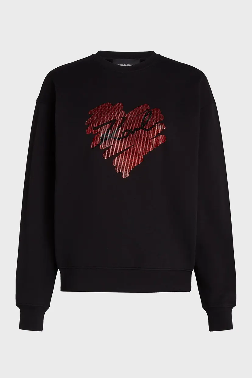 Женский черный свитшот HEARTS RS SWEATSHIRT 5