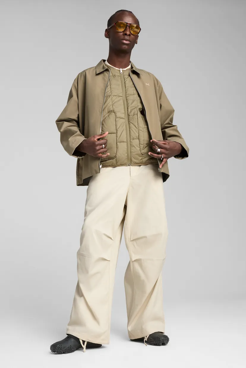 Мужская оливковая верхняя рубашка MMQ 2-in-1 Jacket Men PUMA