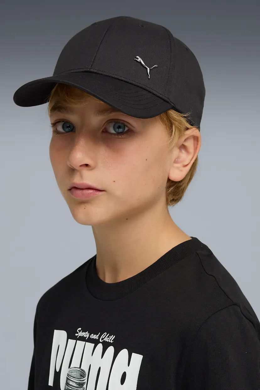 Дитяча чорна кепка Essentials Metal PUMA Cat Baseball Cap Youth 3