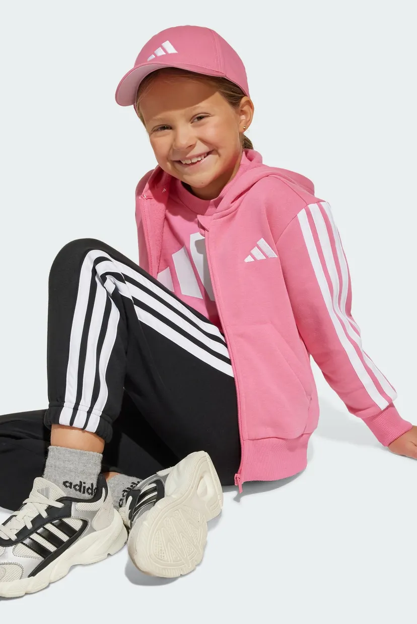Детское розовое худи Essentials Full-Zip Kids 3