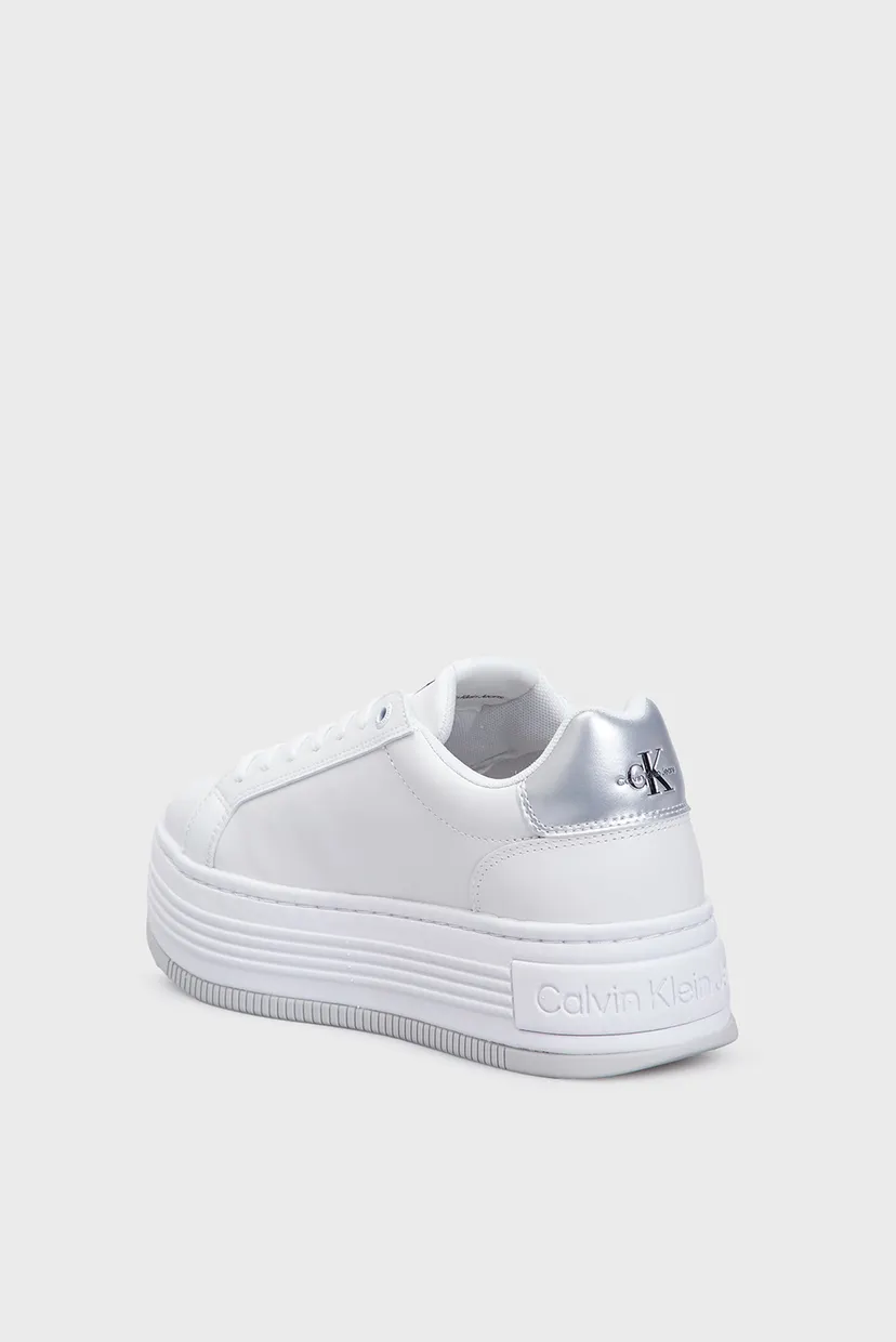 Женские белые сникерсы BOLD PLATF LOW LACE LTH ML MTL 5