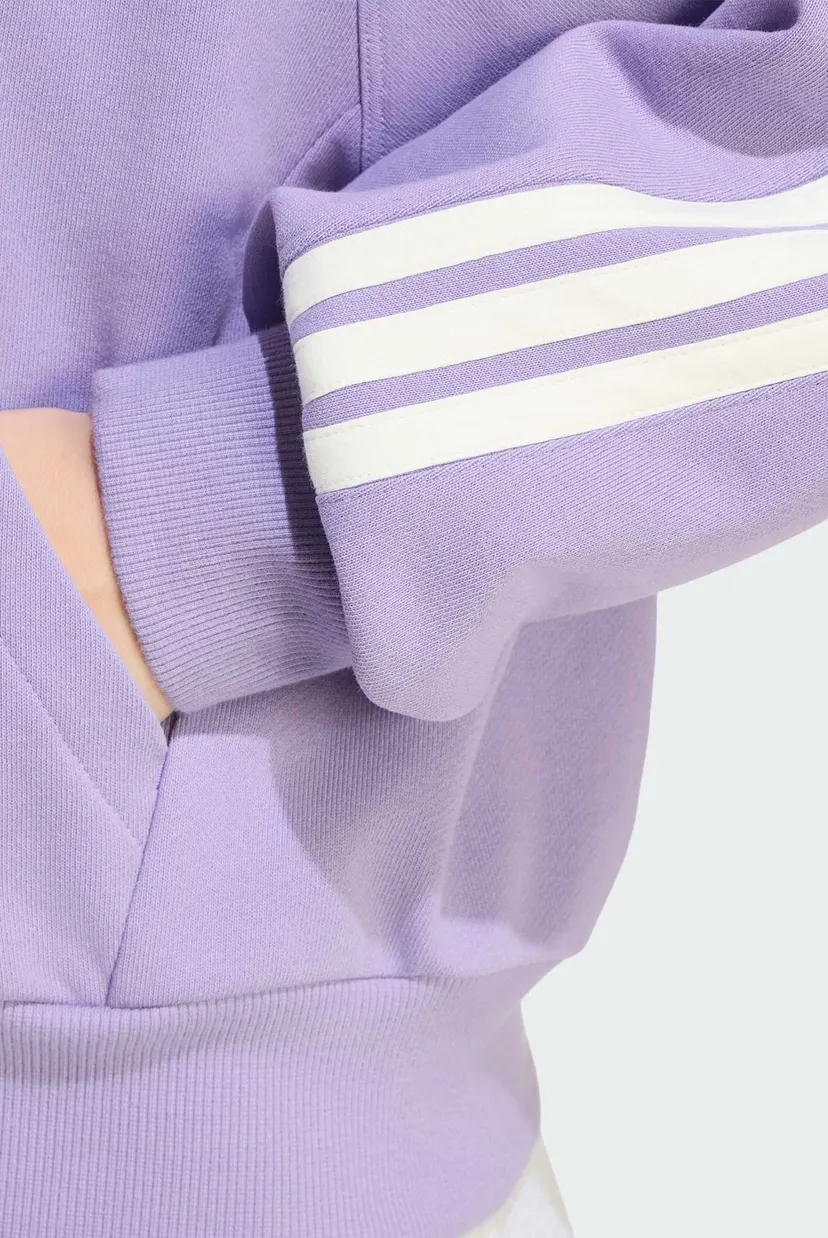 Женское сиреневое худи ADIDAS KIT 3-STRIPES FULL ZIP 5