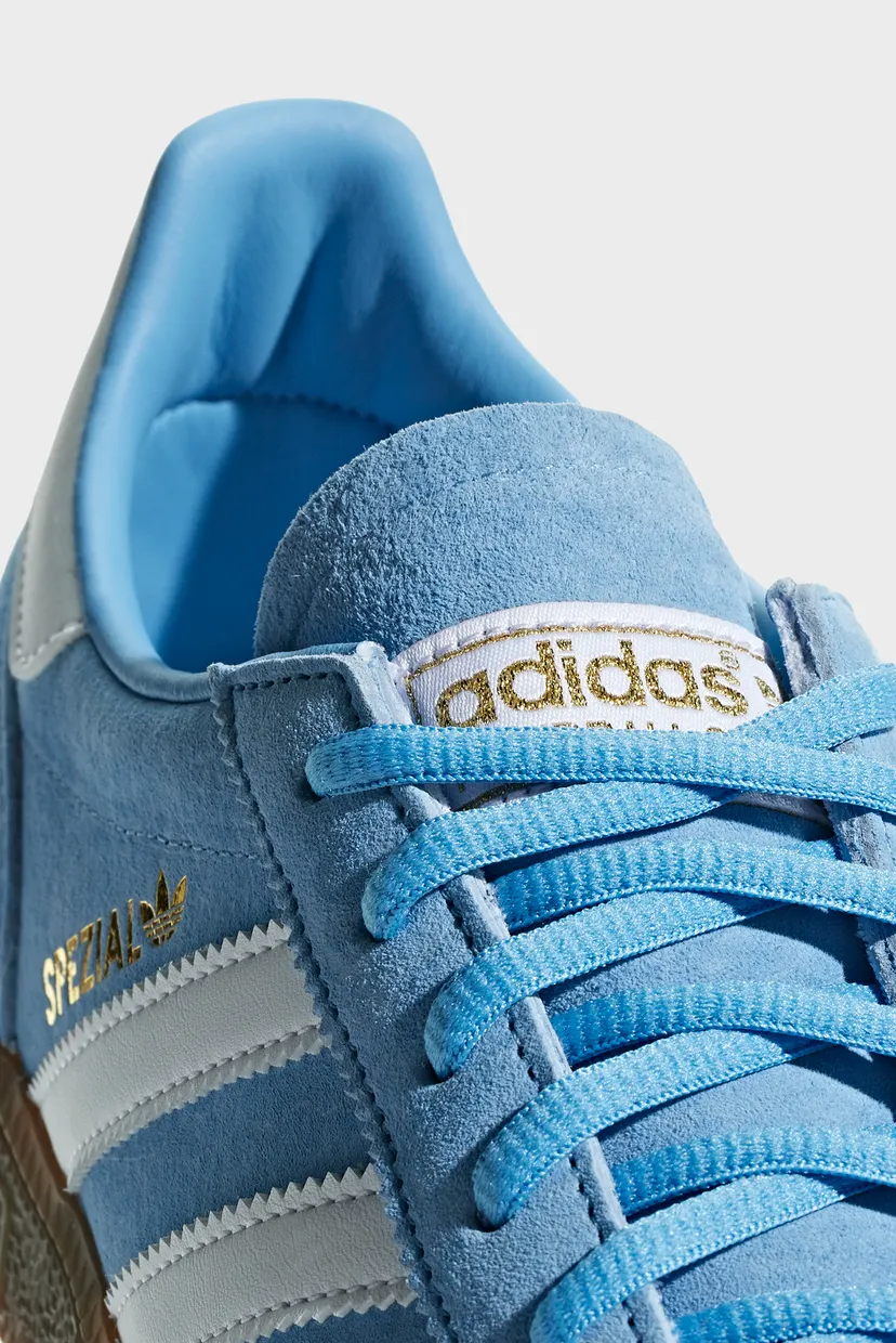 Женские голубые нубуковые сникерсы Handball Spezial 8