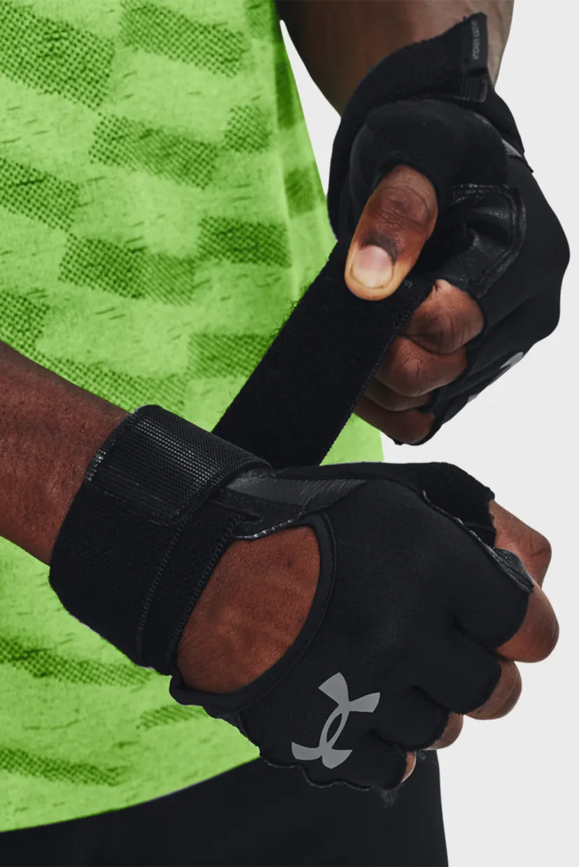 Чоловічі чорні шкіряні рукавички M's Weightlifting Gloves 3