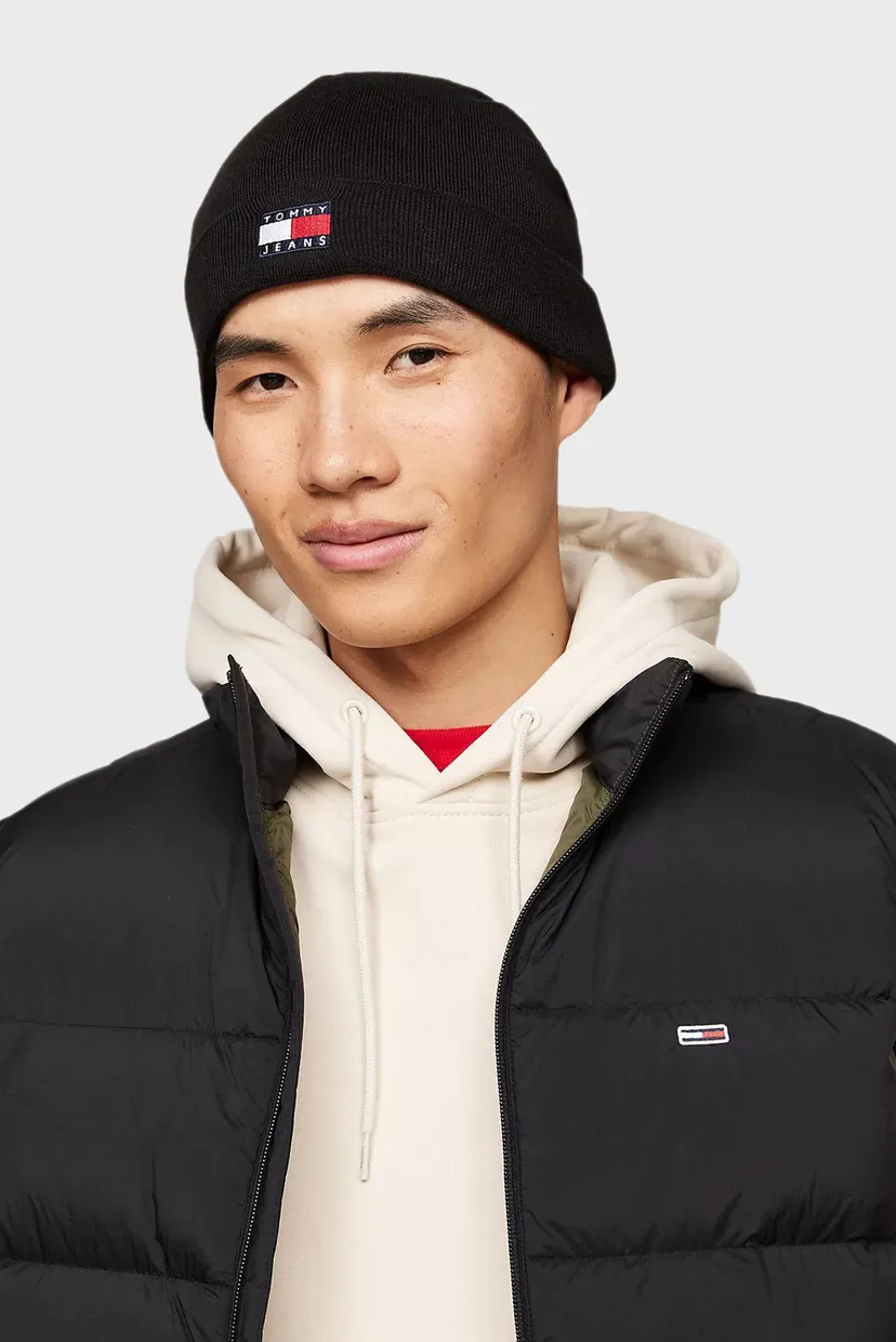 Чоловіча чорна шапка TJM HERITAGE SHORT BEANIE 2